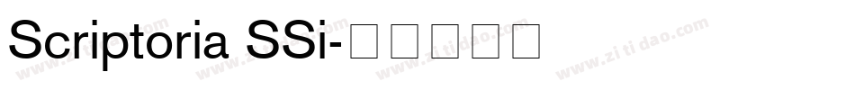 Scriptoria SSi字体转换